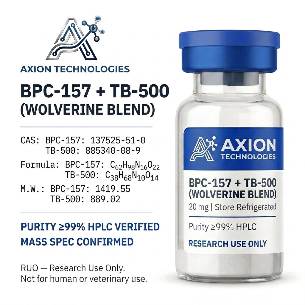 BPC-157 + TB-500 BPC-157 + TB-500 para pesquisa laboratorial - Axion Peptides