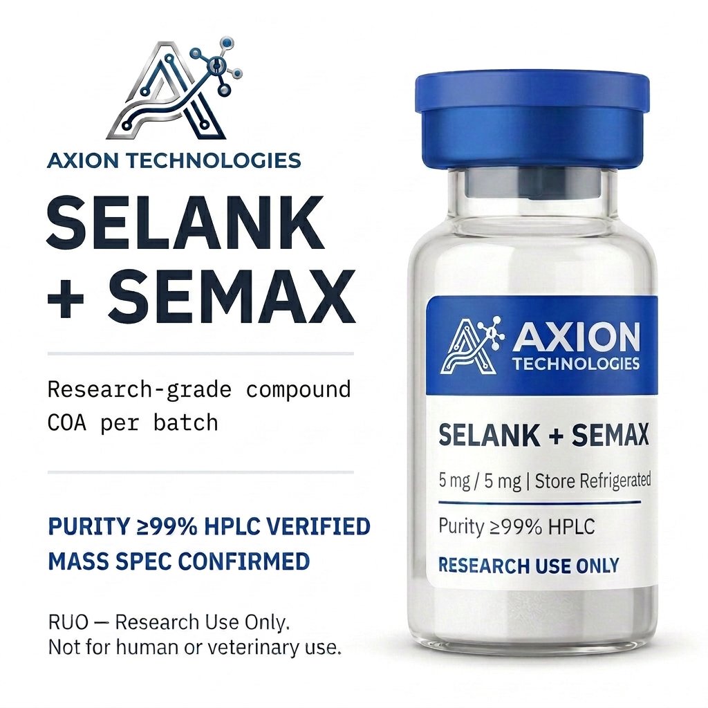 Selank + Semax Selank + Semax para pesquisa laboratorial - Axion Peptides