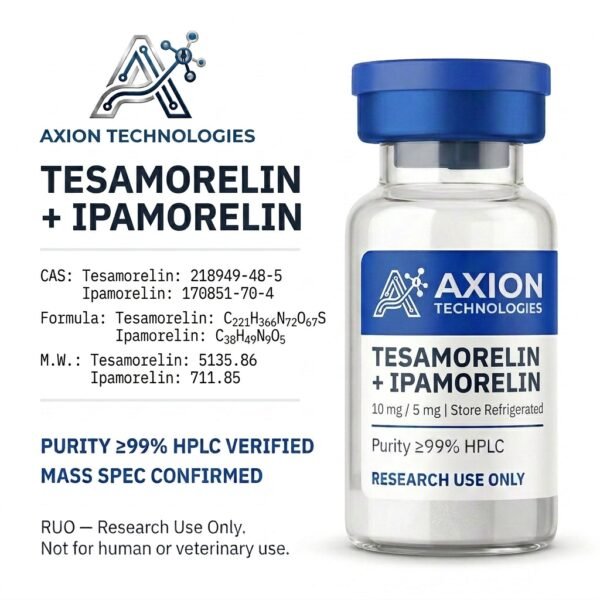 Tesamorelina + Ipamorelina para pesquisa laboratorial - Axion Peptides